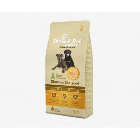 PLANET PET KARMA DLA JUNIORÓW DUŻYCH RAS 15 KG