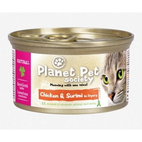 PLANET PET KARMA KURCZAK I SURIMI 85 G