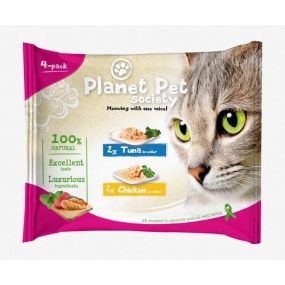 PLANET PET KARMA TUŃCZYK I KURCZAK 4 x 50 G SASZETKA