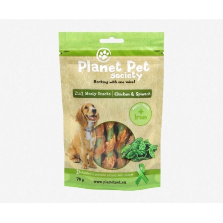 PLANET PET PRZYSMAK KURCZAK SZPINAK 70 G