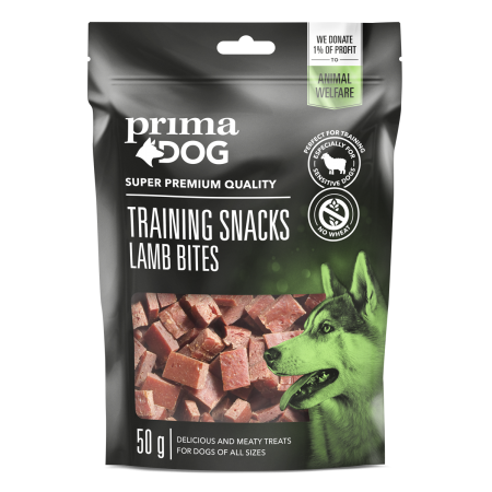 PRIMA DOG PRZYSMAKI TRENINGOWE DLA PSÓW Z JAGNIĘCINĄ